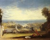 View from the Terrace of a Villa at Niton, Isle of Wight, from sketches by a lady - 约瑟夫·玛罗德·威廉·透纳